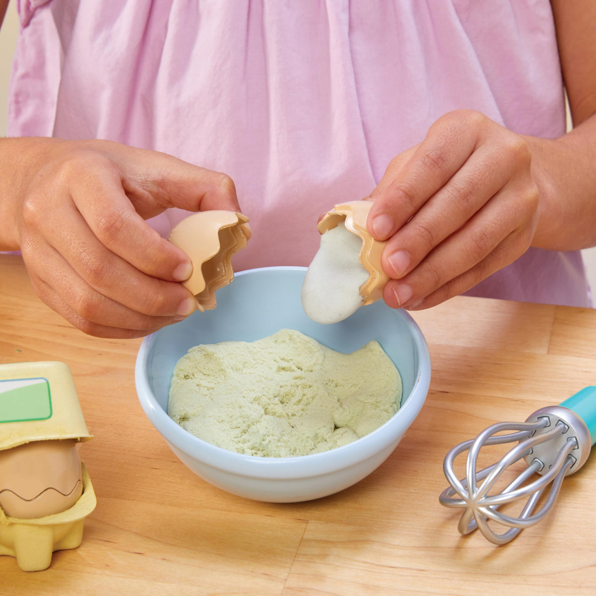Edamame and fruit containers encourage fresh, colorful pretend dessert assembly