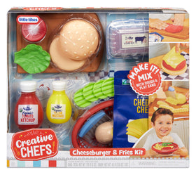 Little Tikes Creative Chefs cheeseburger assembly sparks imaginative kitchen play