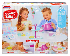 Little Tikes Creative Chefs tea party kit with complete accessories for pretend hosting