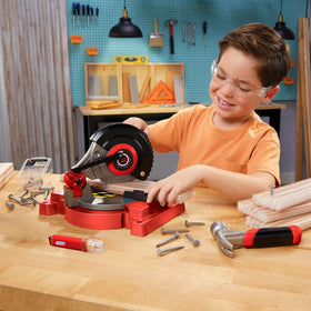 Little Tikes Foam wood pieces allow easy cutting and mess-free practice.