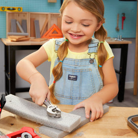 Little Tikes Creative Construction Set with realistic tools for authentic pretend play