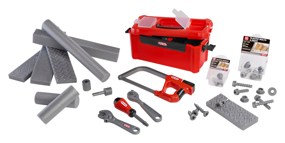 Little Tikes Creative Construction Tool Box Set tool box for kids' safe pretend play