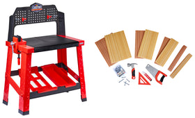 Little Tikes Creative Construction Workbench full setup for imaginative building adventures.
