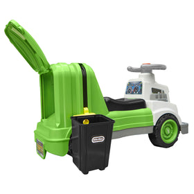 Honking horn on the Little Tikes Dirt Diggers invites pretend traffic control.
