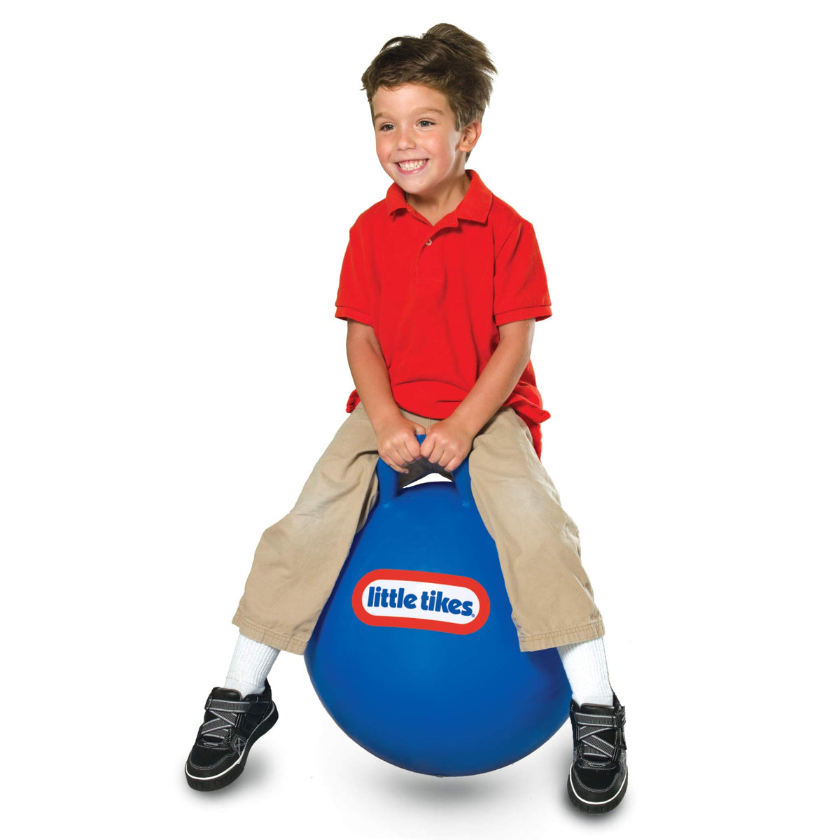 Little Tikes durable vinyl hopper with recessed valve enables safe inflation.