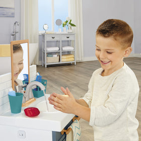 Little Tikes 12 accessories set for realistic pretend bathroom routines.