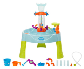 Little Tikes Flowin’ Fun central tower water cascade encourages sensory exploration.