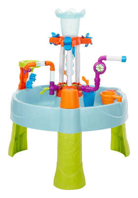 Little Tikes Flowin’ Fun garden hose connection offers convenient outdoor splash sessions.