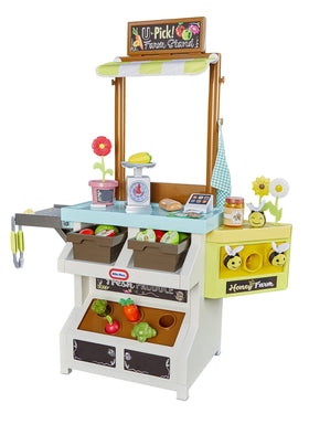 Little Tikes Garden to Table Market stand for imaginative shopping and pretend cooking