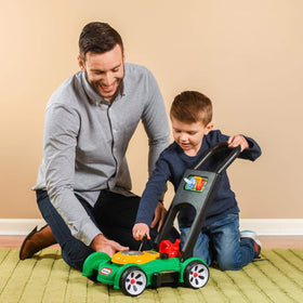 Little Tikes Gas 'n Go Mower beads pop during push, adding tactile feedback and engaging sensory play.