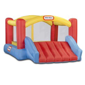 Little Tikes Jump 'n Slide Bouncer front view showing spacious play area