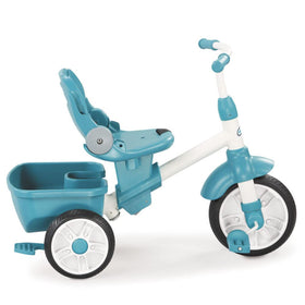 Adjustable seat on the Little Tikes trike grows with your child