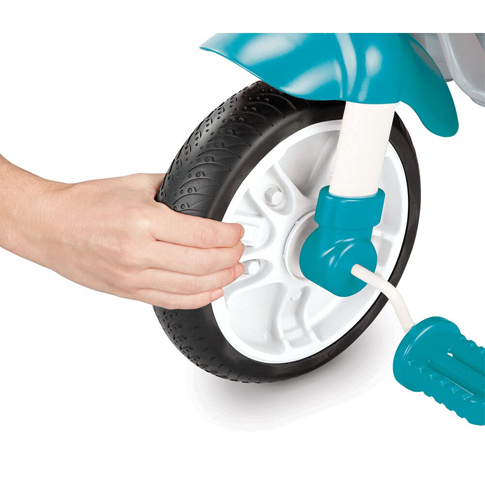 Pedals on the Little Tikes trike enable toddler pedal learning