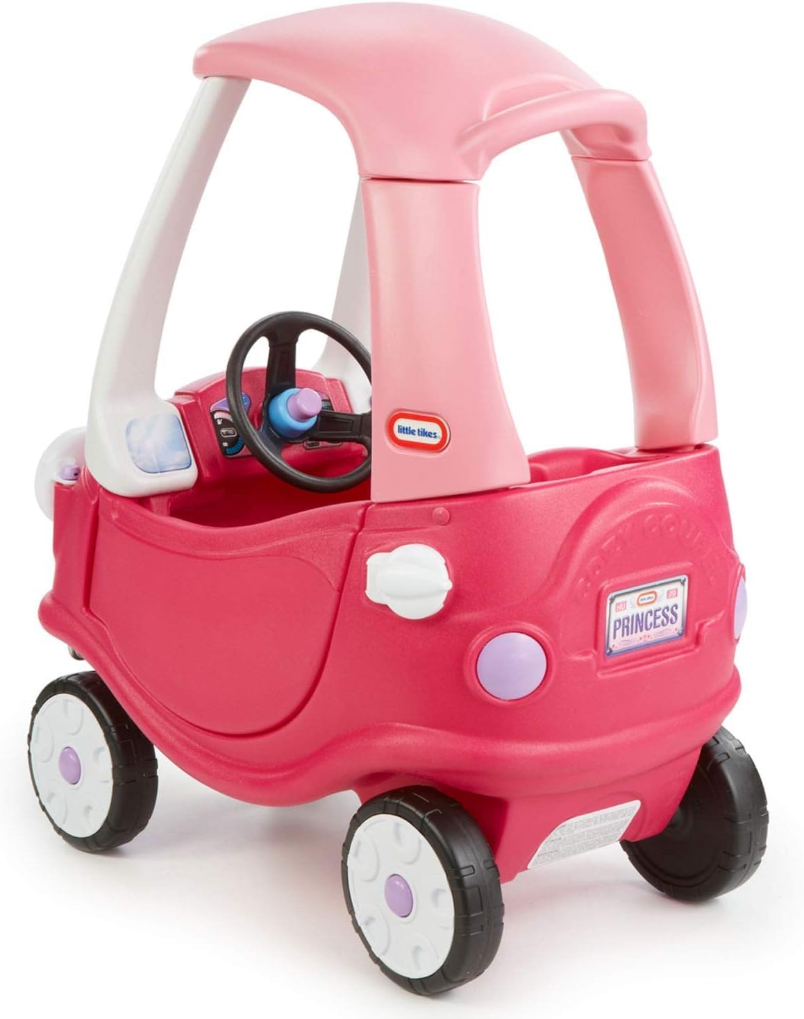 Princess Cozy Coupe side view showing accessible design for toddlers