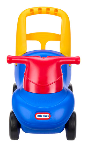 Little Tikes Push and Ride Racer rear seat ready for a teddy or dolly