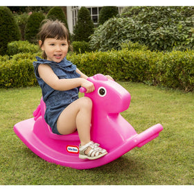 Little Tikes Rocking Horse Magenta Small detail-handle highlights easy grip for kids