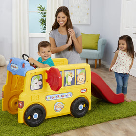 Little Tikes School Bus Climber versatile use indoors and outdoors in any space.