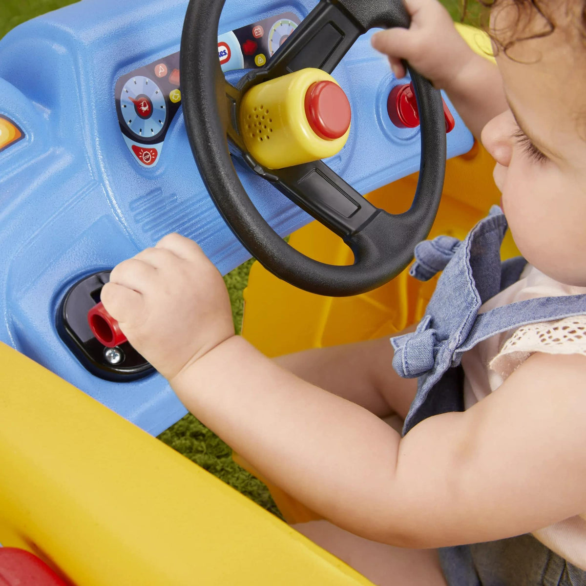 Little Tikes School Bus Climber kids climbing scene promoting active play.