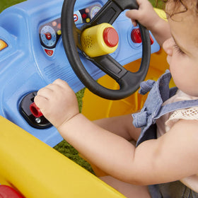 Little Tikes School Bus Climber kids climbing scene promoting active play.