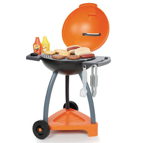 Little Tikes Sizzle and Serve Grill Kitchen with open lid ready for pretend cooking scenarios