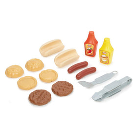 Little Tikes Sizzle and Serve Grill Kitchen showing wheels for easy movement