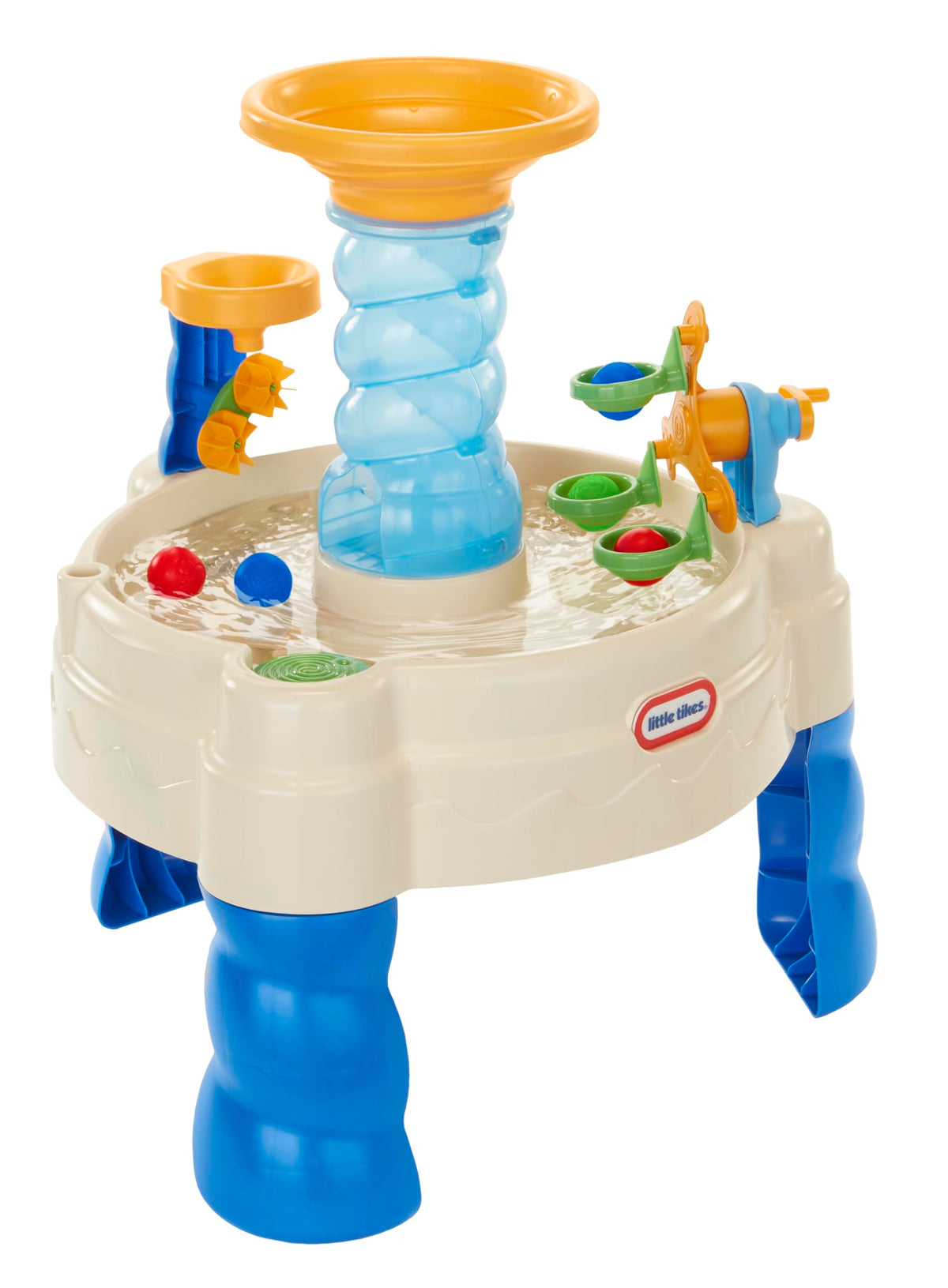 Little Tikes Spiralin' Seas water table spiral ball drop enhances early motor skills