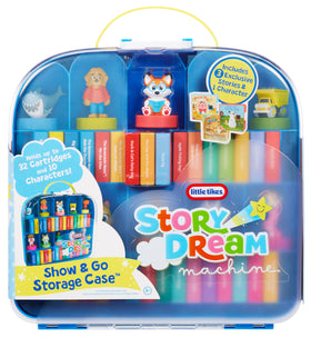 Little Tikes Story Dream Machine Show & Go case keeps up to 10 characters organized.