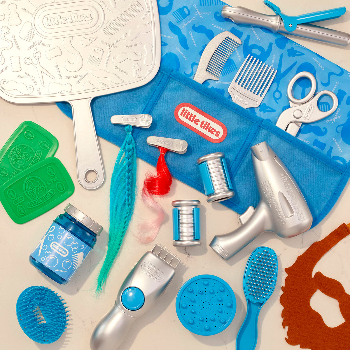 Little Tikes Style Station curlers enable creative updos during playtime.