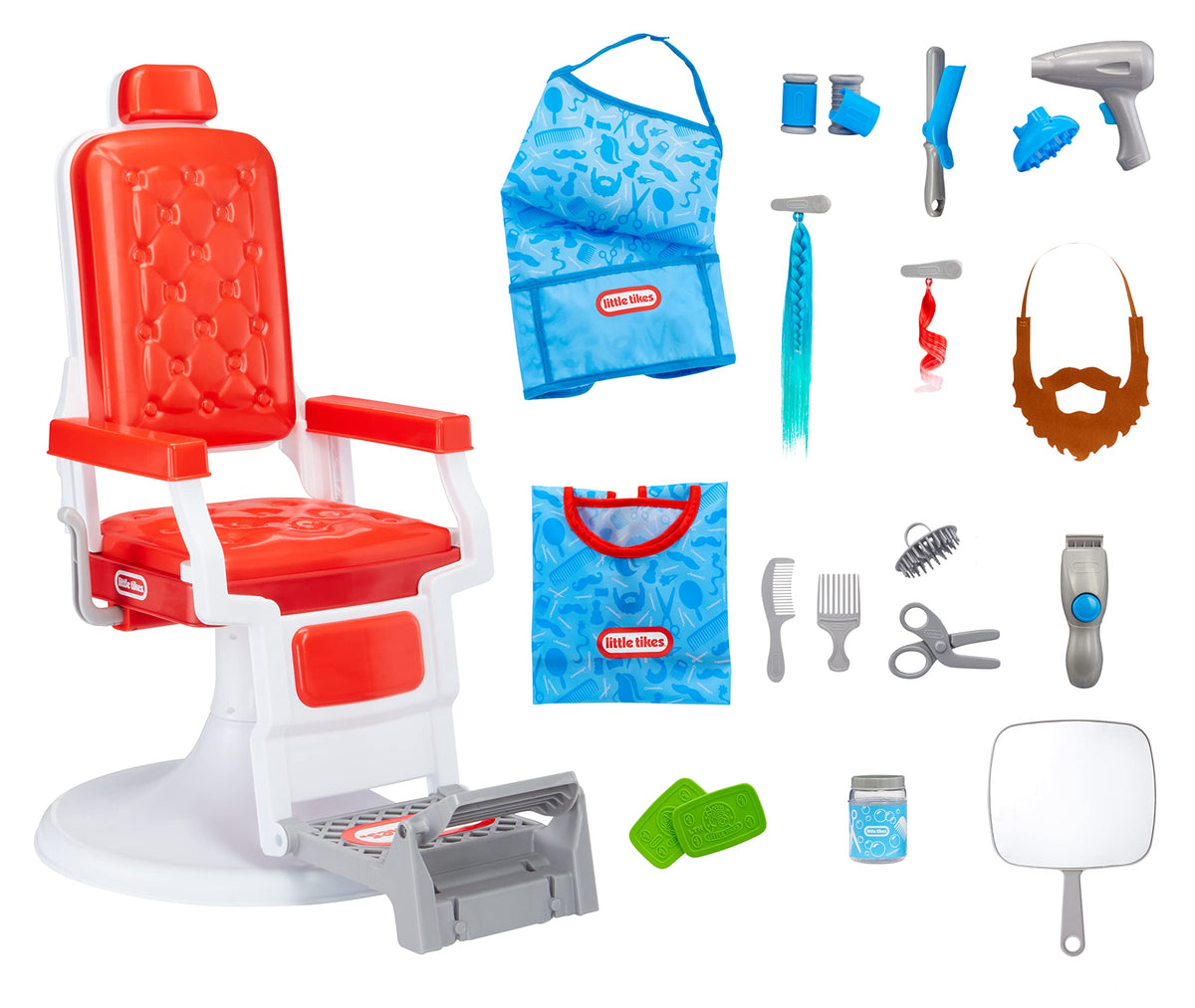 Little Tikes Style Station styling chair 360-degree view for immersive pretend salon play.