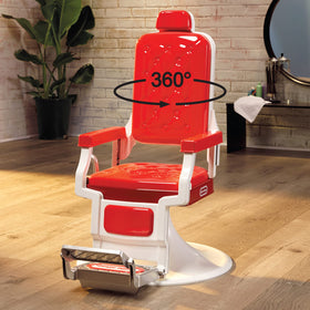 Little Tikes Style Station stylist apron helps keep outfits tidy during sessions.