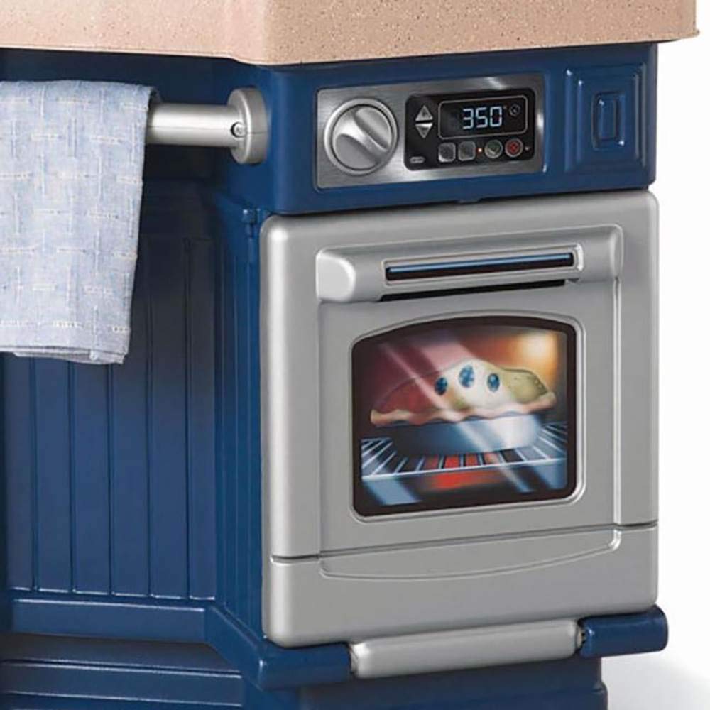 Little Tikes Super Chef Kitchen chrome towel rail adds realism