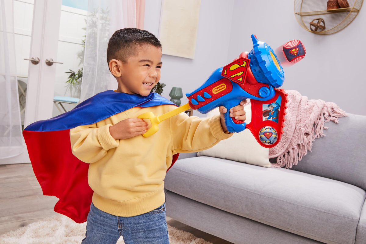 Little Tikes Superman Boom Blaster loading pod ready for quick play scenarios