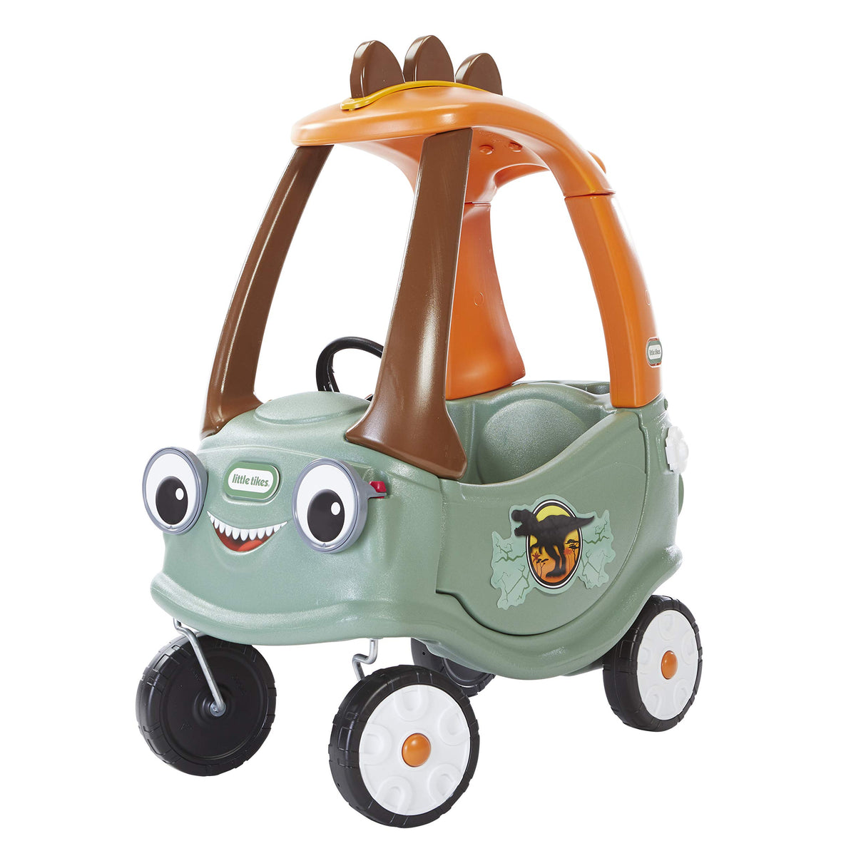 Little Tikes T-Rex Cozy Coupe with dinosaur spikes for imaginative play indoors or outdoors