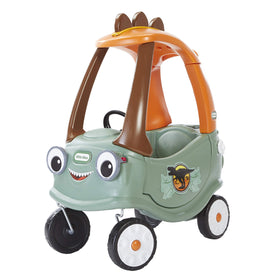 Little Tikes T-Rex Cozy Coupe with dinosaur spikes for imaginative play indoors or outdoors