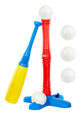 Little Tikes T-Ball Set red bat and five balls for joyful hitting practice