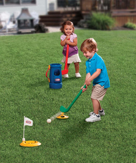 Little Tikes TotSports Grab N Go Golf soft nylon strap for easy carrying.