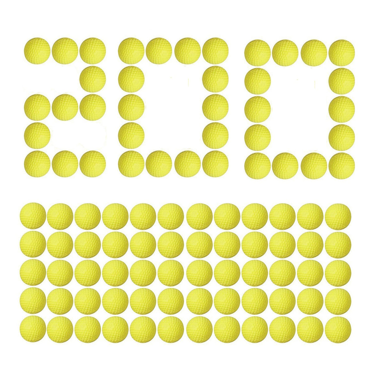 Little Valentine 200-round yellow Nerf Rival ammo ready for quick reloads.