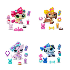 Littlest Pet Shop deluxe bobblin pets set with expressive eyes and premium deco