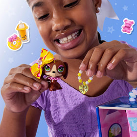 Desserts and boba drinks for Littlest Pet Shop snack-time role-play