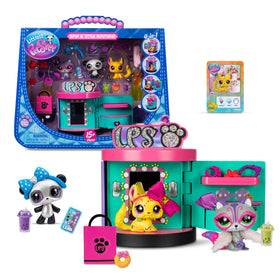Littlest Pet Shop panda bobble head with pearlescent finish for display and play.