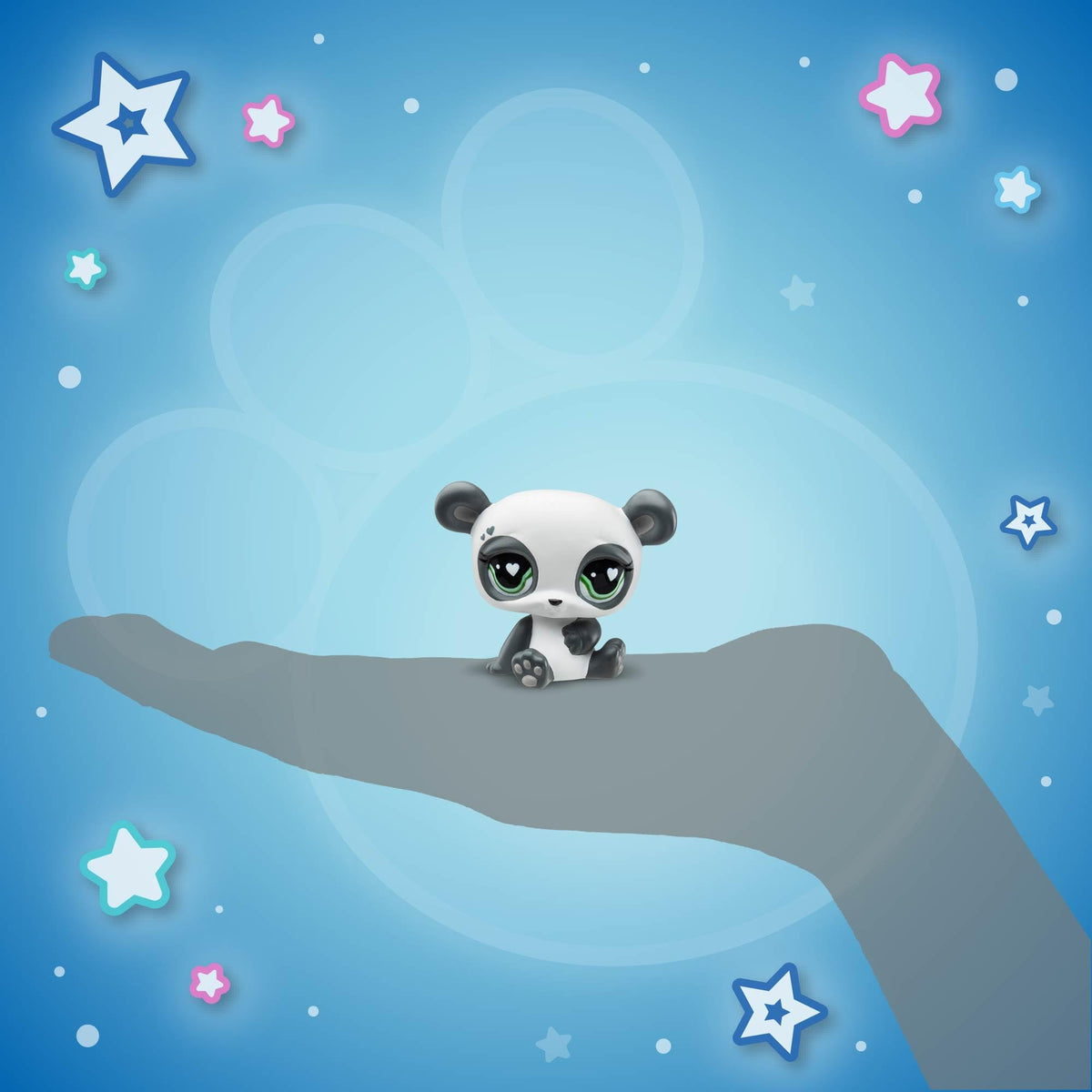 Littlest Pet Shop Panda figure joins your collection for display.