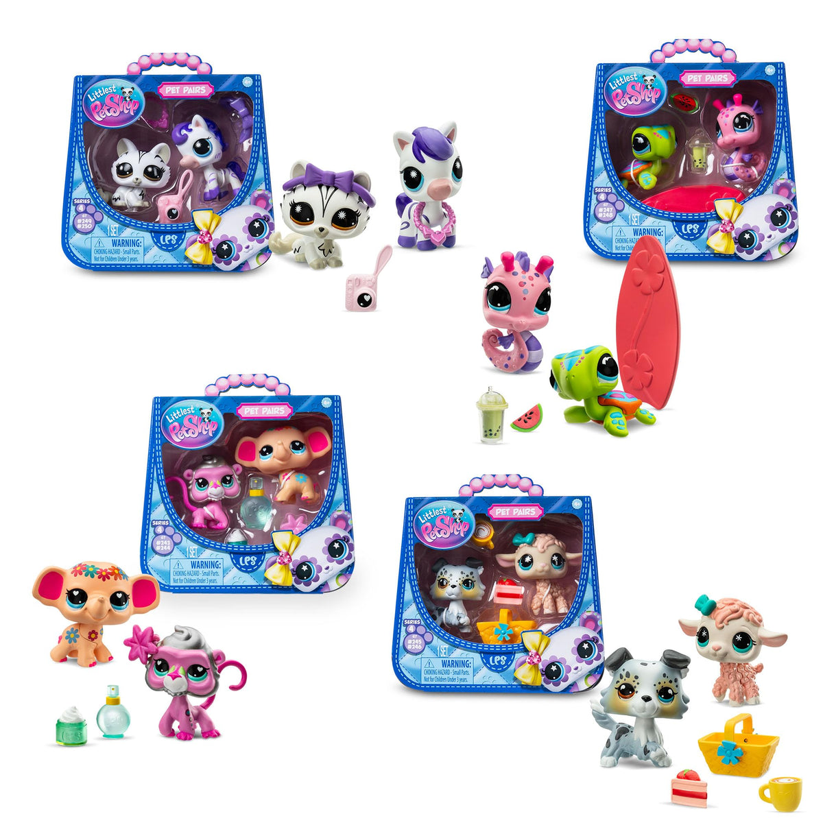 Littlest Pet Shop Elephant Spa duo bobble-heads for imaginative spa play