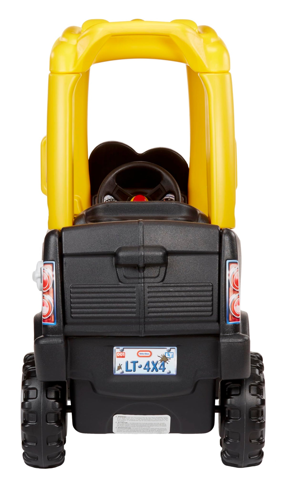Little Tikes Cozy Truck Ride-On Black rugged off-road wheels support indoor outdoor play