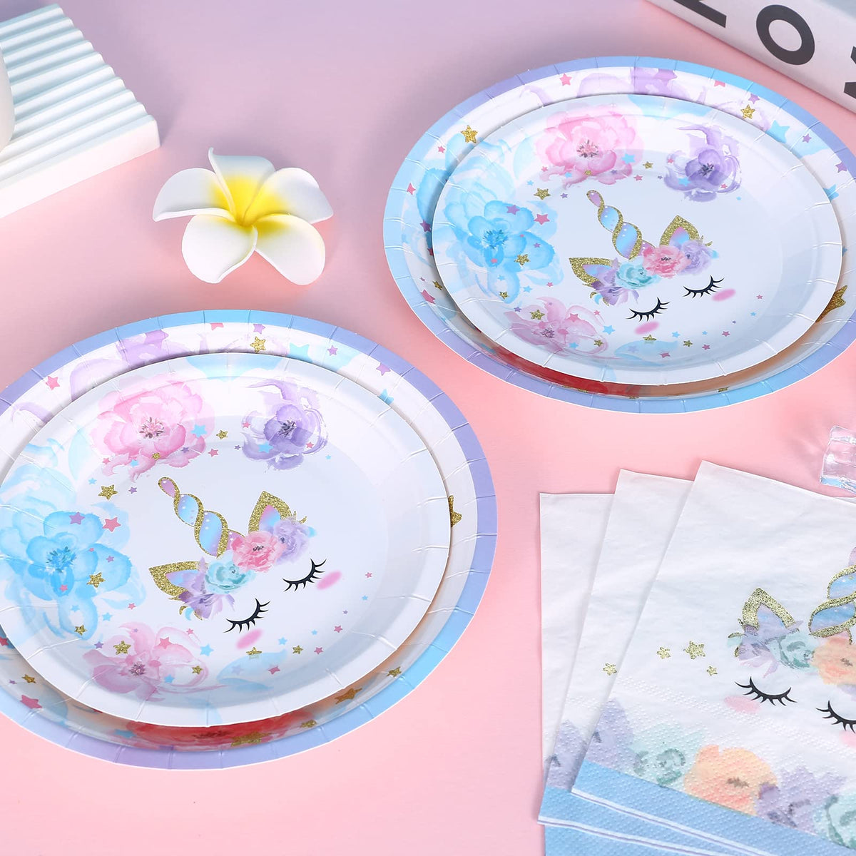 LIUGUSUN unicorn cutlery set for 24 guests