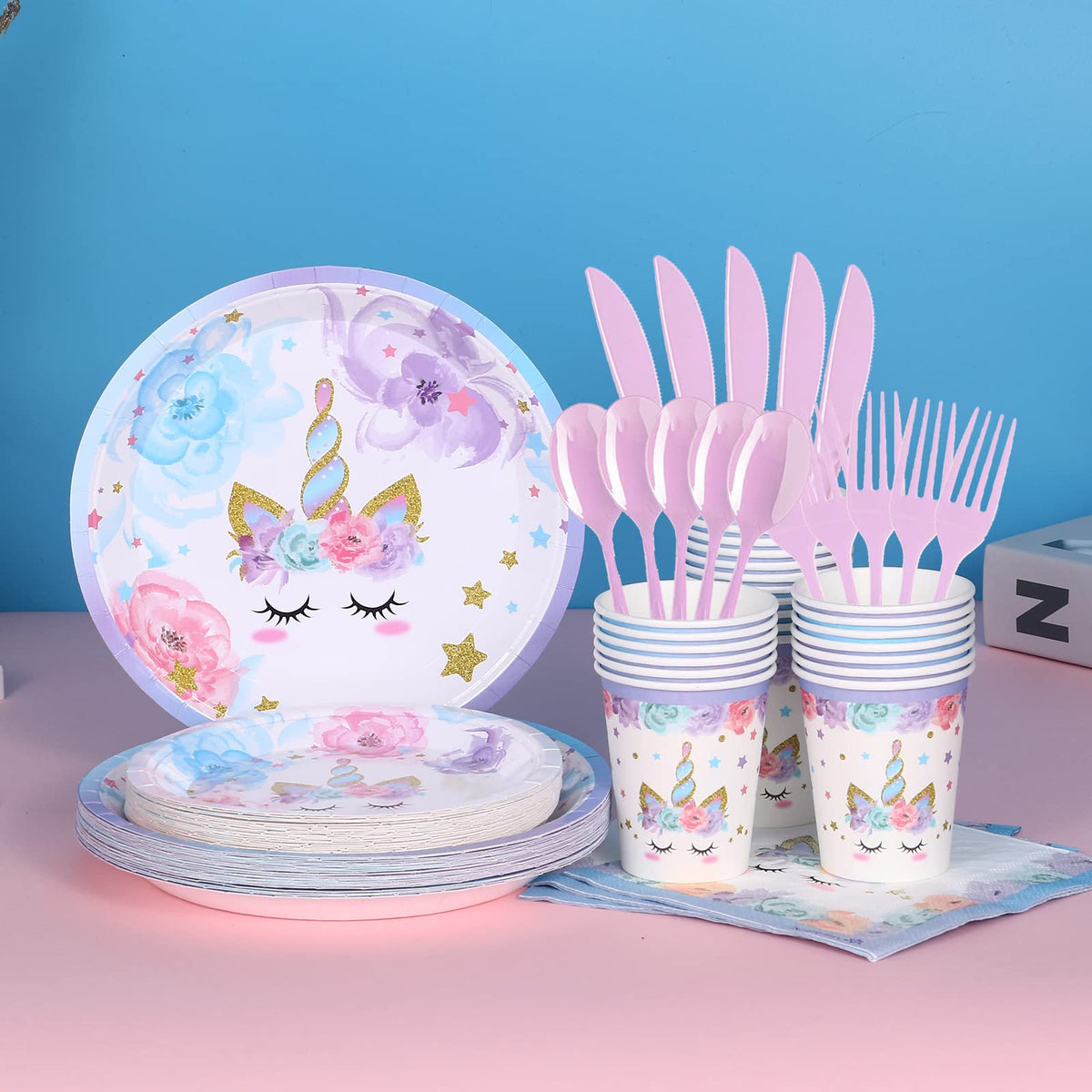 LIUGUSUN unicorn backdrop adds cute atmosphere to photos