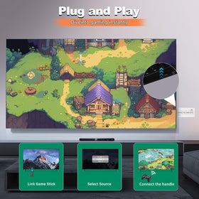 LIUWEI Family gaming scene with two players and wireless controllers.