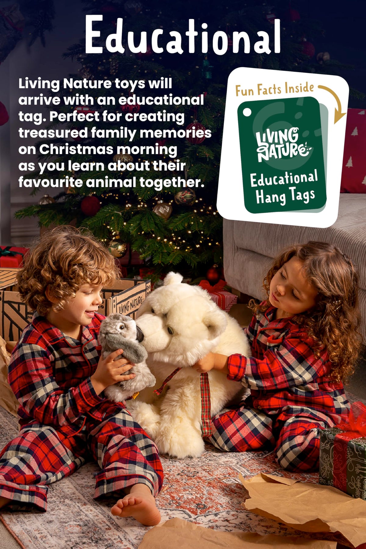 Living Nature fluffy brown rabbit coat ready for snuggles and storytelling.