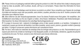 Living Nature German Shepherd plush packaging with brand info.
