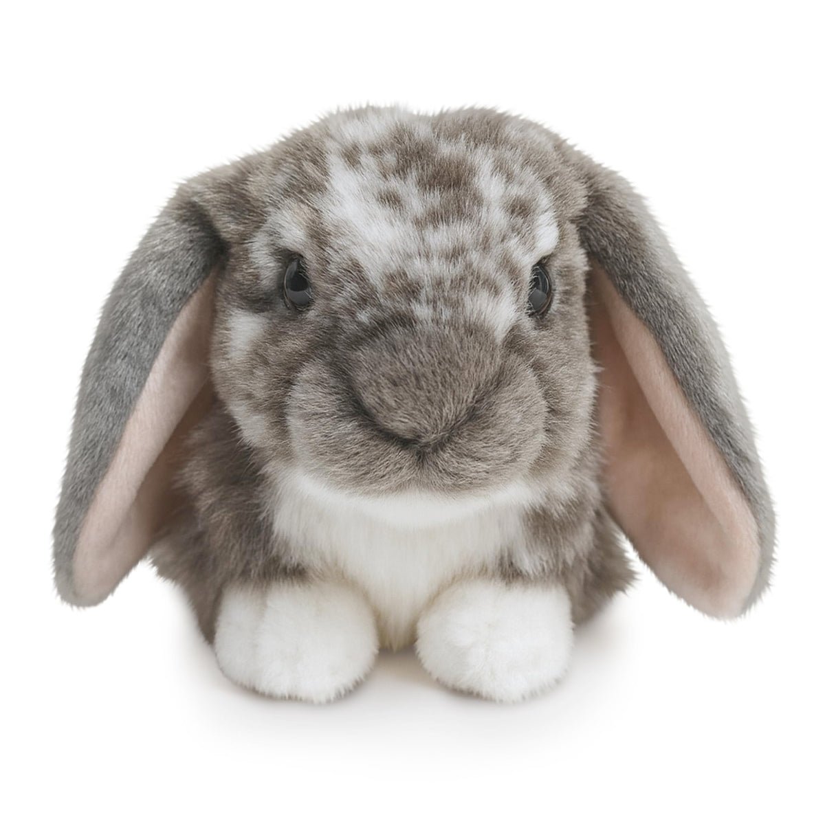 Living Nature Grey Dutch Lop Eared Rabbit plush for imaginative play and cuddling
