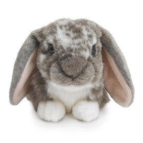 Living Nature Grey Dutch Lop Eared Rabbit plush for imaginative play and cuddling